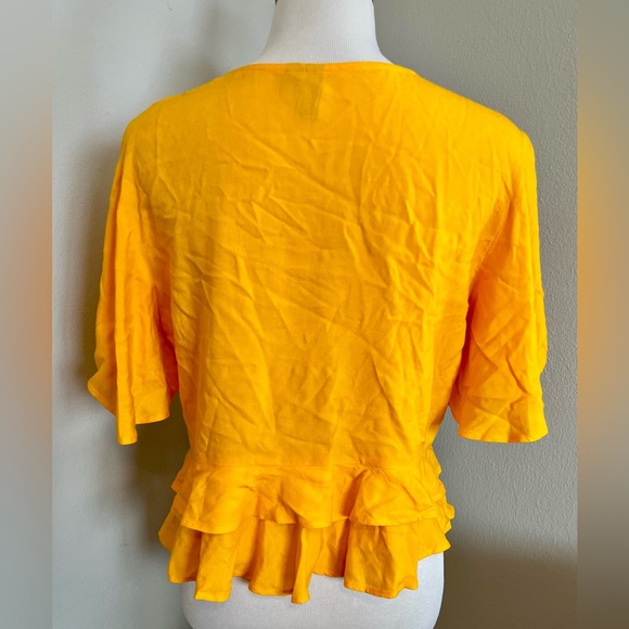 ASOS Sunlit Ruffle Tie-Front Blouse - Picture 4 of 6